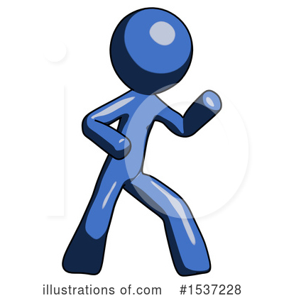 Royalty-Free (RF) Blue Design Mascot Clipart Illustration by Leo Blanchette - Stock Sample #1537228