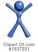 Blue Design Mascot Clipart #1537231 by Leo Blanchette