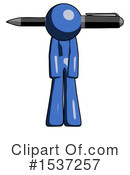 Blue Design Mascot Clipart #1537257 by Leo Blanchette