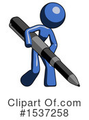 Blue Design Mascot Clipart #1537258 by Leo Blanchette