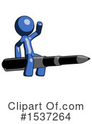 Blue Design Mascot Clipart #1537264 by Leo Blanchette