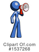 Blue Design Mascot Clipart #1537268 by Leo Blanchette