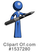 Blue Design Mascot Clipart #1537280 by Leo Blanchette