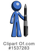 Blue Design Mascot Clipart #1537283 by Leo Blanchette