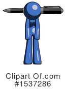 Blue Design Mascot Clipart #1537286 by Leo Blanchette