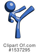 Blue Design Mascot Clipart #1537295 by Leo Blanchette