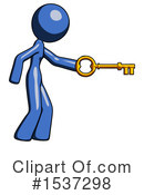 Blue Design Mascot Clipart #1537298 by Leo Blanchette