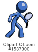 Blue Design Mascot Clipart #1537300 by Leo Blanchette