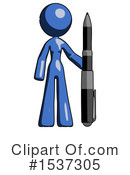 Blue Design Mascot Clipart #1537305 by Leo Blanchette