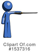 Blue Design Mascot Clipart #1537316 by Leo Blanchette