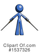 Blue Design Mascot Clipart #1537326 by Leo Blanchette