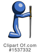 Blue Design Mascot Clipart #1537332 by Leo Blanchette