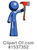 Blue Design Mascot Clipart #1537352 by Leo Blanchette