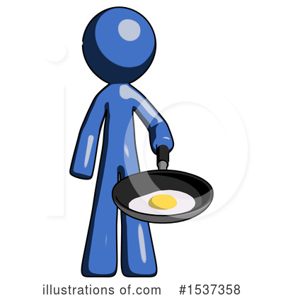 Royalty-Free (RF) Blue Design Mascot Clipart Illustration by Leo Blanchette - Stock Sample #1537358