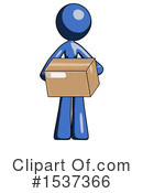 Blue Design Mascot Clipart #1537366 by Leo Blanchette