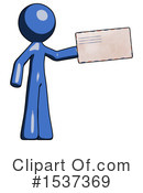 Blue Design Mascot Clipart #1537369 by Leo Blanchette