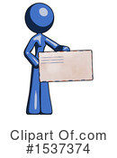 Blue Design Mascot Clipart #1537374 by Leo Blanchette