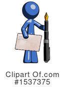 Blue Design Mascot Clipart #1537375 by Leo Blanchette