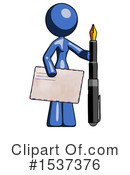 Blue Design Mascot Clipart #1537376 by Leo Blanchette