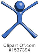 Blue Design Mascot Clipart #1537394 by Leo Blanchette