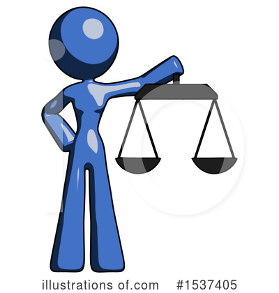 Royalty-Free (RF) Blue Design Mascot Clipart Illustration by Leo Blanchette - Stock Sample #1537405