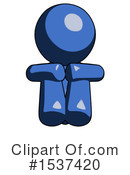 Blue Design Mascot Clipart #1537420 by Leo Blanchette
