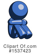 Blue Design Mascot Clipart #1537423 by Leo Blanchette