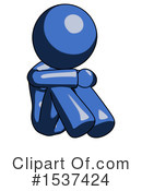 Blue Design Mascot Clipart #1537424 by Leo Blanchette
