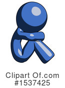 Blue Design Mascot Clipart #1537425 by Leo Blanchette