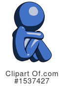 Blue Design Mascot Clipart #1537427 by Leo Blanchette