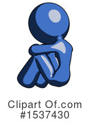 Blue Design Mascot Clipart #1537430 by Leo Blanchette