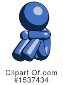 Blue Design Mascot Clipart #1537434 by Leo Blanchette