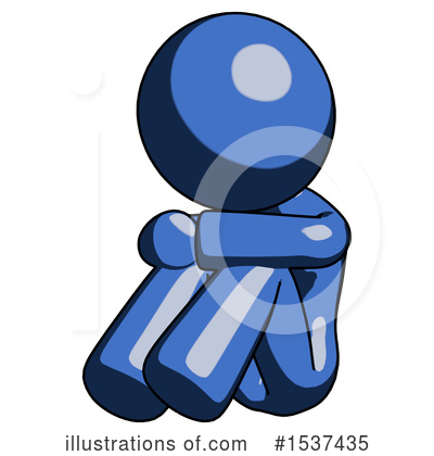 Royalty-Free (RF) Blue Design Mascot Clipart Illustration by Leo Blanchette - Stock Sample #1537435