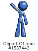 Blue Design Mascot Clipart #1537443 by Leo Blanchette