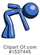 Blue Design Mascot Clipart #1537445 by Leo Blanchette