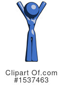 Blue Design Mascot Clipart #1537463 by Leo Blanchette