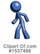 Blue Design Mascot Clipart #1537466 by Leo Blanchette