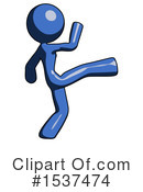 Blue Design Mascot Clipart #1537474 by Leo Blanchette