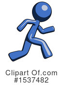 Blue Design Mascot Clipart #1537482 by Leo Blanchette