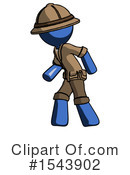 Blue Design Mascot Clipart #1543902 by Leo Blanchette