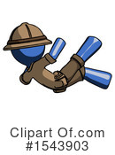 Blue Design Mascot Clipart #1543903 by Leo Blanchette