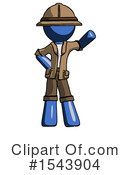 Blue Design Mascot Clipart #1543904 by Leo Blanchette