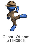 Blue Design Mascot Clipart #1543906 by Leo Blanchette
