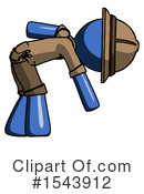 Blue Design Mascot Clipart #1543912 by Leo Blanchette
