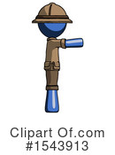 Blue Design Mascot Clipart #1543913 by Leo Blanchette