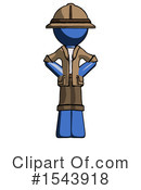 Blue Design Mascot Clipart #1543918 by Leo Blanchette