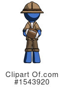 Blue Design Mascot Clipart #1543920 by Leo Blanchette