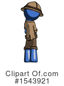 Blue Design Mascot Clipart #1543921 by Leo Blanchette