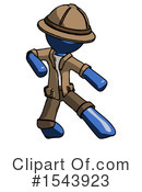 Blue Design Mascot Clipart #1543923 by Leo Blanchette