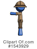 Blue Design Mascot Clipart #1543929 by Leo Blanchette